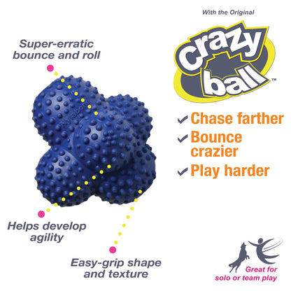 Power Play Crazy-Ball Dog Toy, Dog Balls, Interactive Dog Toys, Large