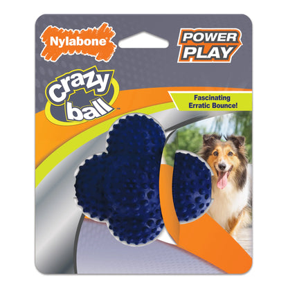 Power Play Crazy-Ball Dog Toy, Dog Balls, Interactive Dog Toys, Large